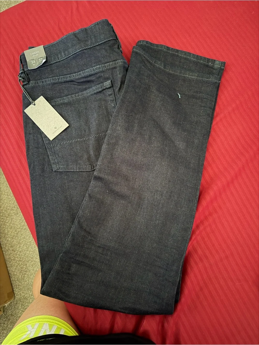 Men's Dark Indigo Straight Fit Jeans
